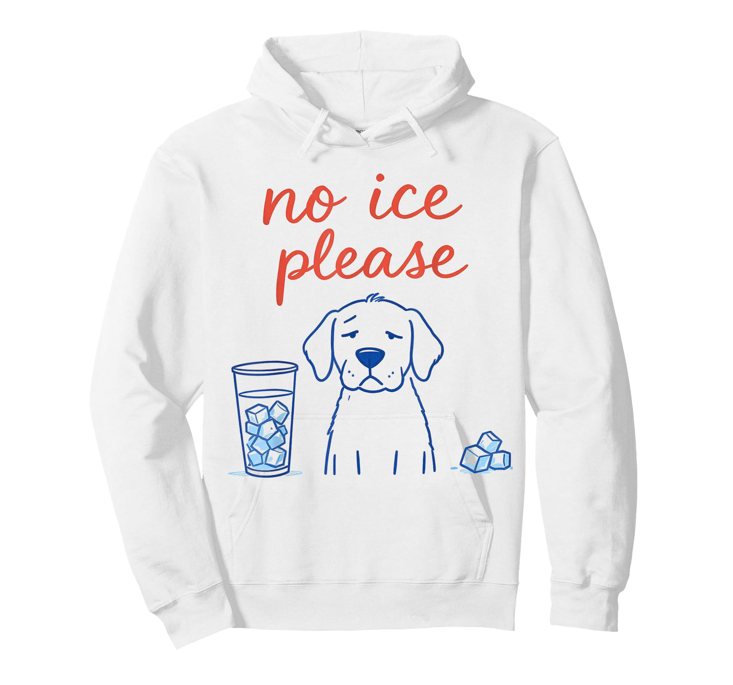 No Ice Please Funny Dog Meme No Ice Mens Womens Dog Lover T-Shirt