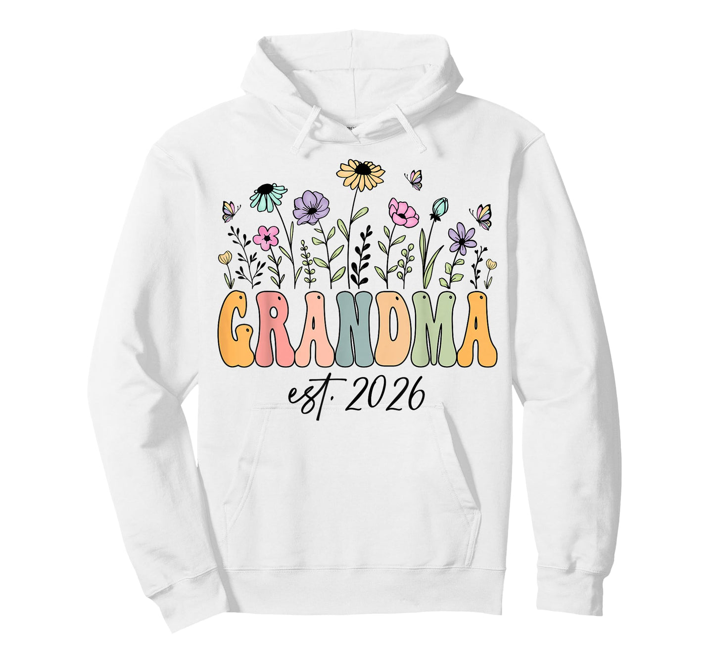 Grandma Est. 2026 Wildflower Promoted to Grandma T-Shirt