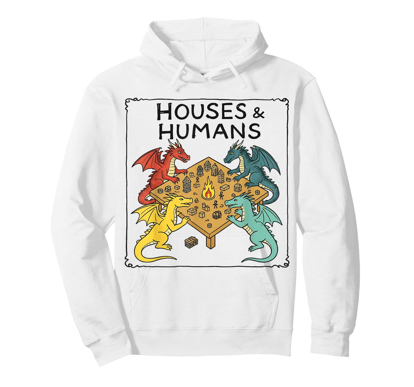 Houses and Humans Funny Parody Gaming for Men Boys Kids T-Shirt