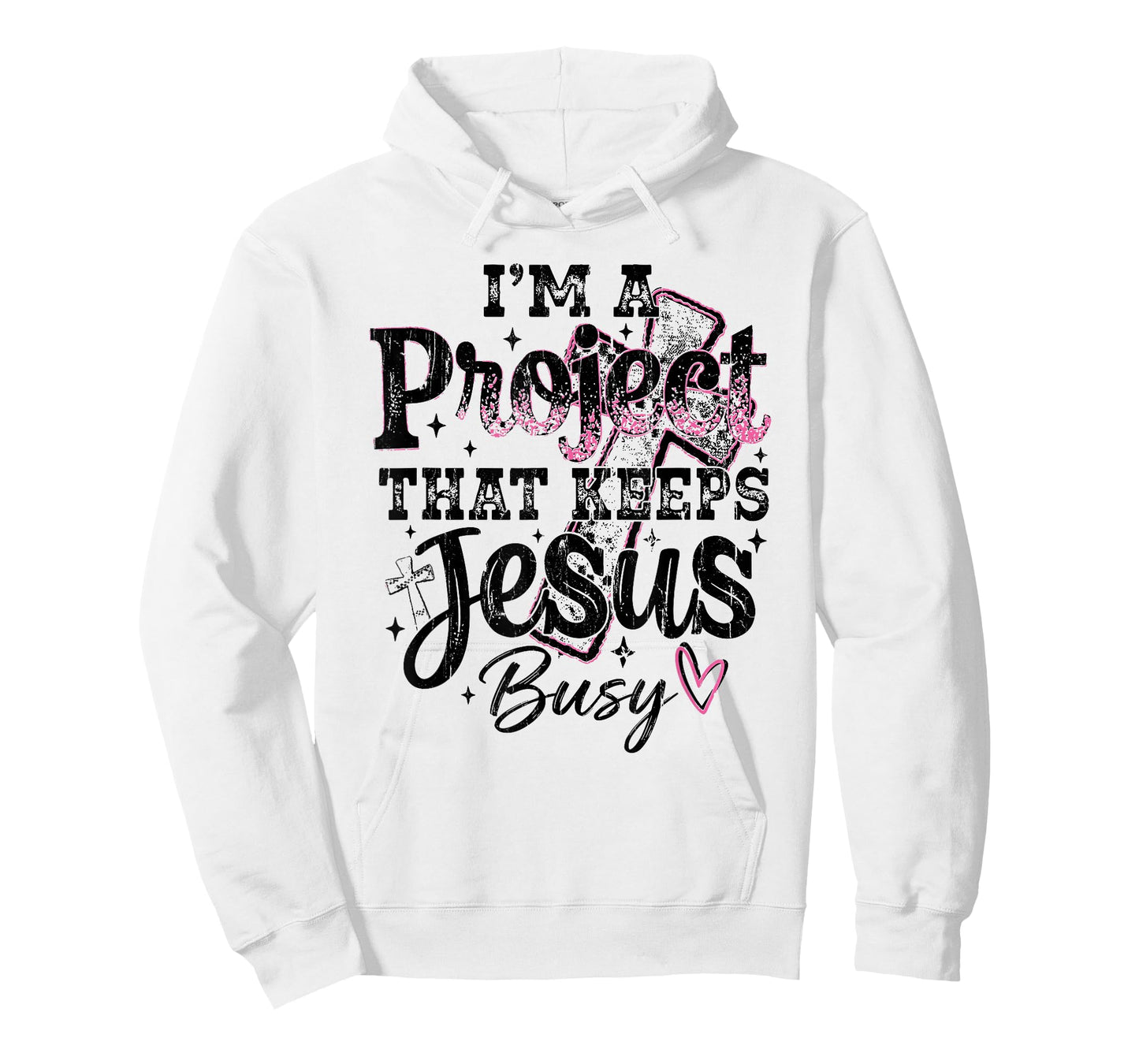 I'm A Project that Keeps Jesus Busy, Funny Christian T-Shirt
