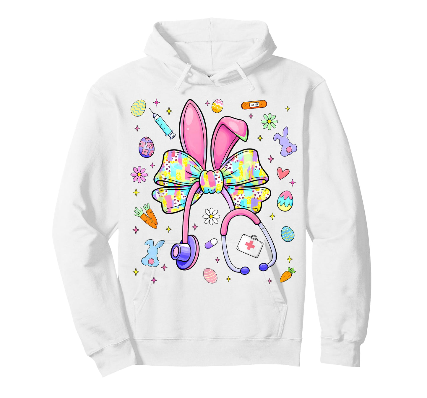 Rabbit Bunny CNA ICU Coquette Easter Nurse Men Women T-Shirt