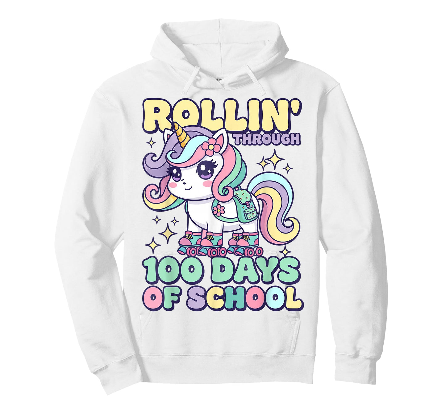 100 Days of School Girls Teacher 100th Day of School Unicorn T-Shirt