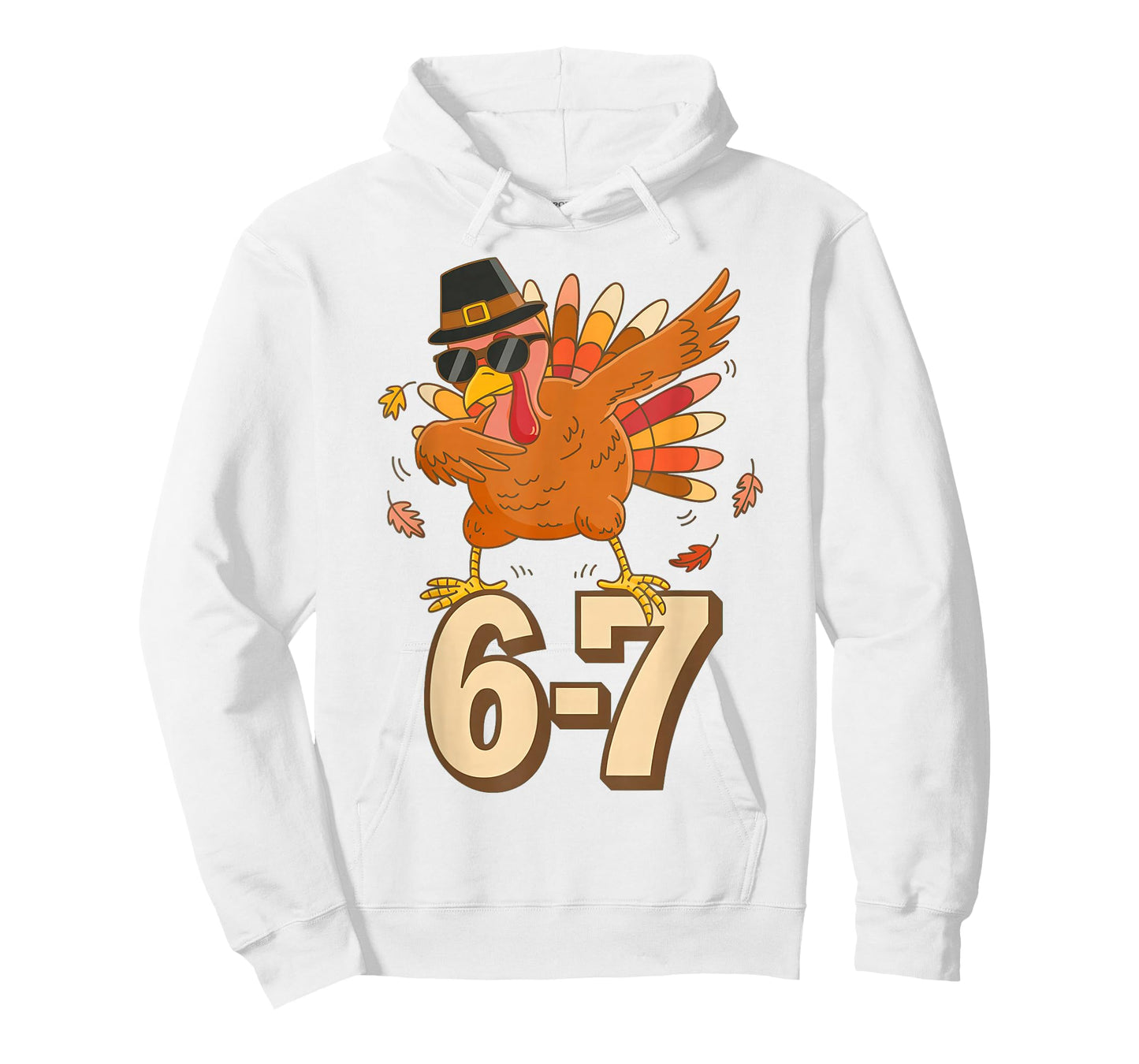 67 Thanksgiving Turkey Dabbing Six Seven Meme T-Shirt