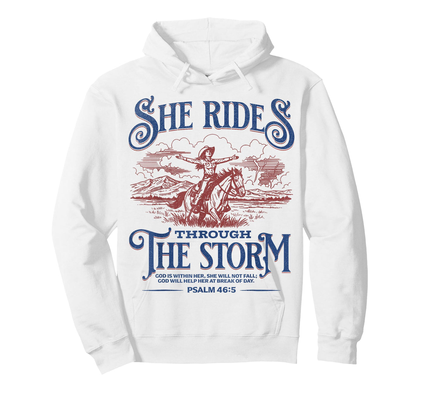 She Rides Through The Storm Bible Verse T-Shirt