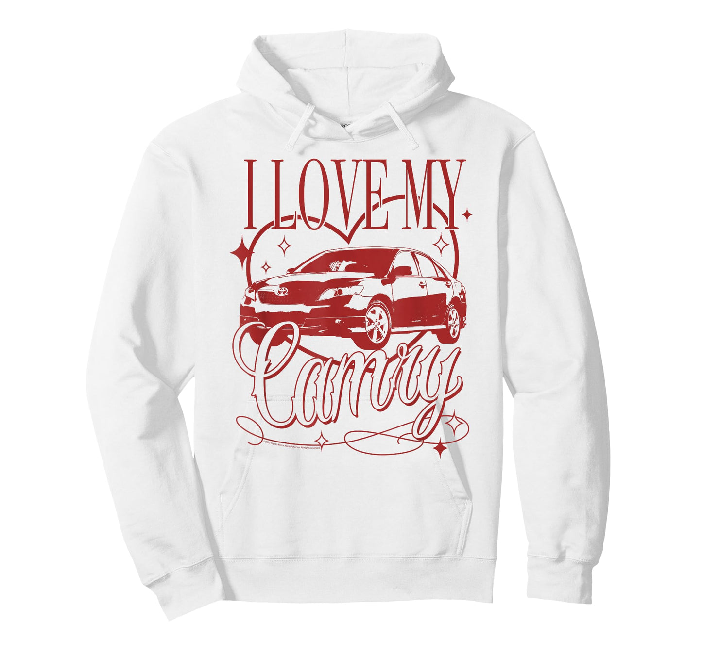 Toyota I Love My Camry Vintage Heart Portrait T-Shirt
