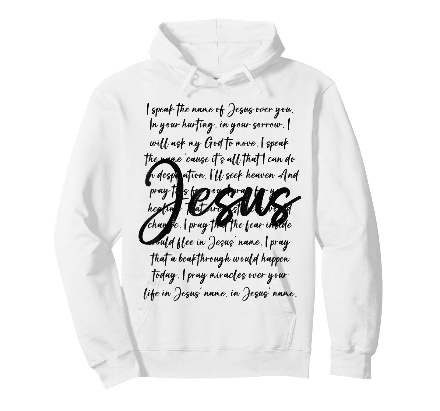 Jesus Christian Faith Prayer Typography Design T-Shirt