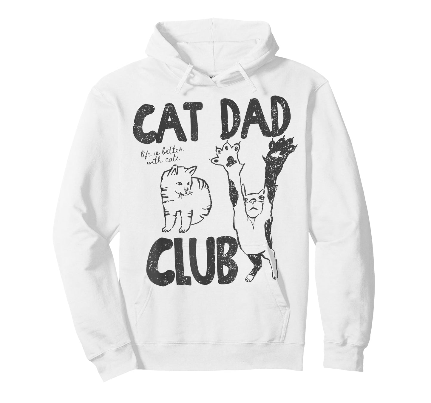 Cat Dad Club Life is Better with Cats Father's Day Cat Dad T-Shirt