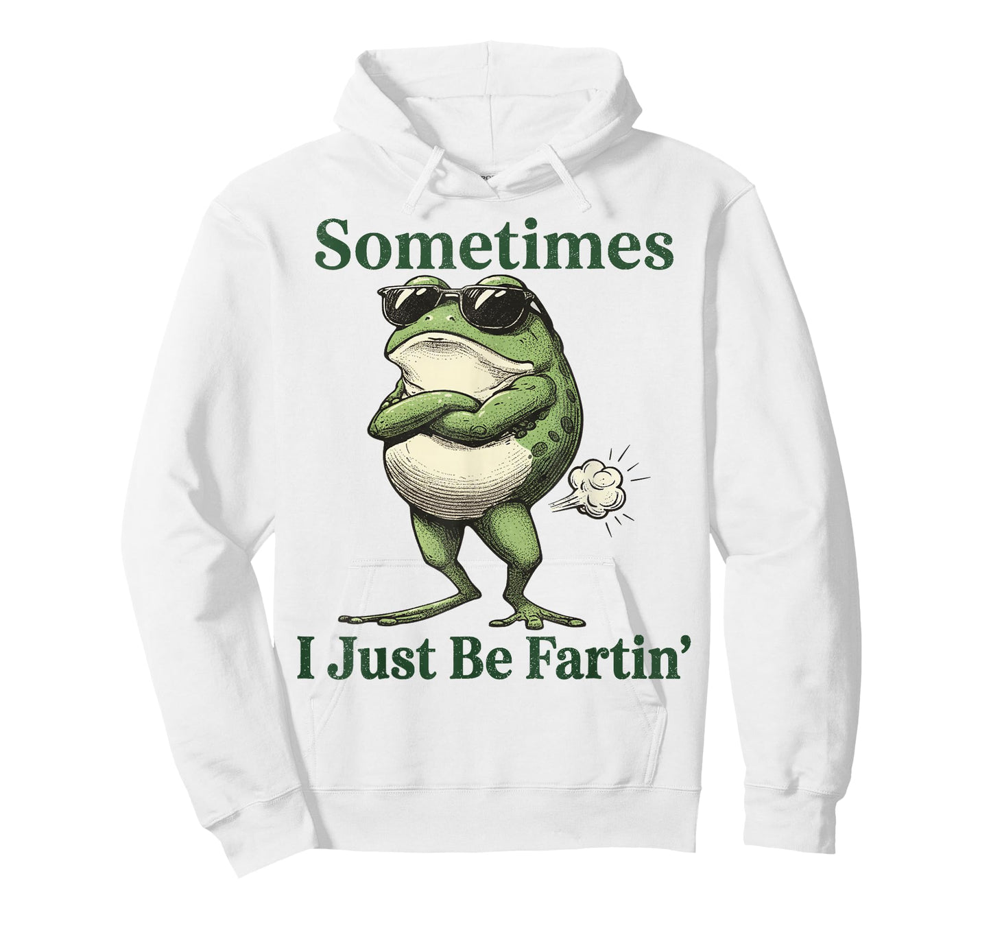 Sometimes I Just Be Farting Funny Vintage Frog Graphic T-Shirt