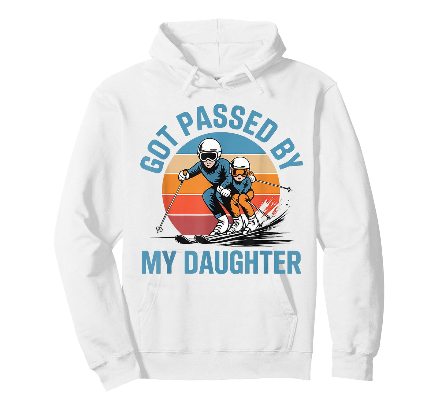 Got Passed by My Daughter Funny Skiing Dad Skiers Lovers T-Shirt