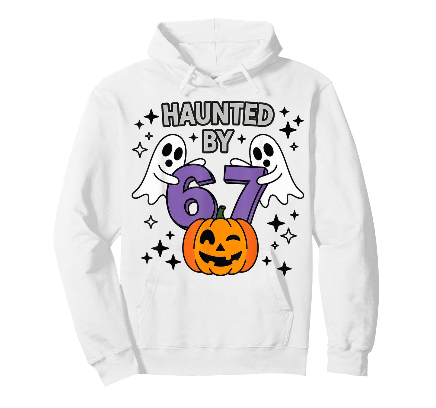 Haunted by 6-7 Retro Halloween 67 Ghost Pumpkin T-Shirt