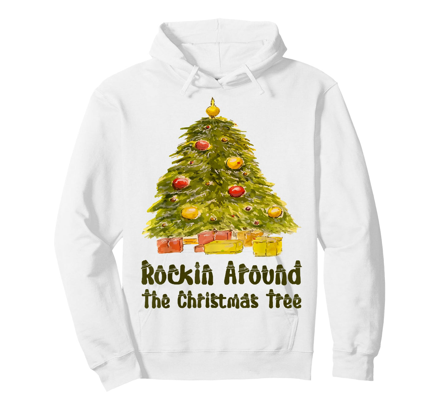 Funny Xmas Rockin.Around The Christmas Tree Costume T-Shirt