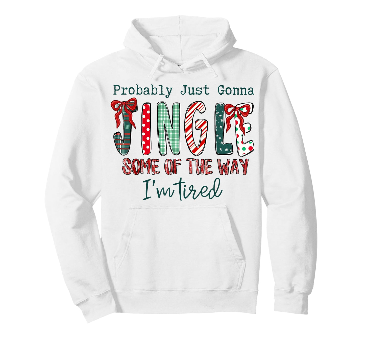 Coquette Bow Xmas Probably Just Gonna Jingle Some of The Way T-Shirt