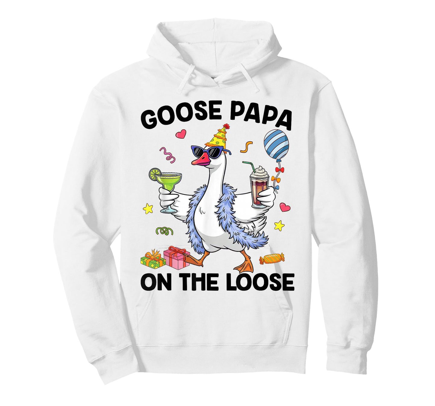 Papa Goose On The Loose Funny Birthday Matching Family T-Shirt