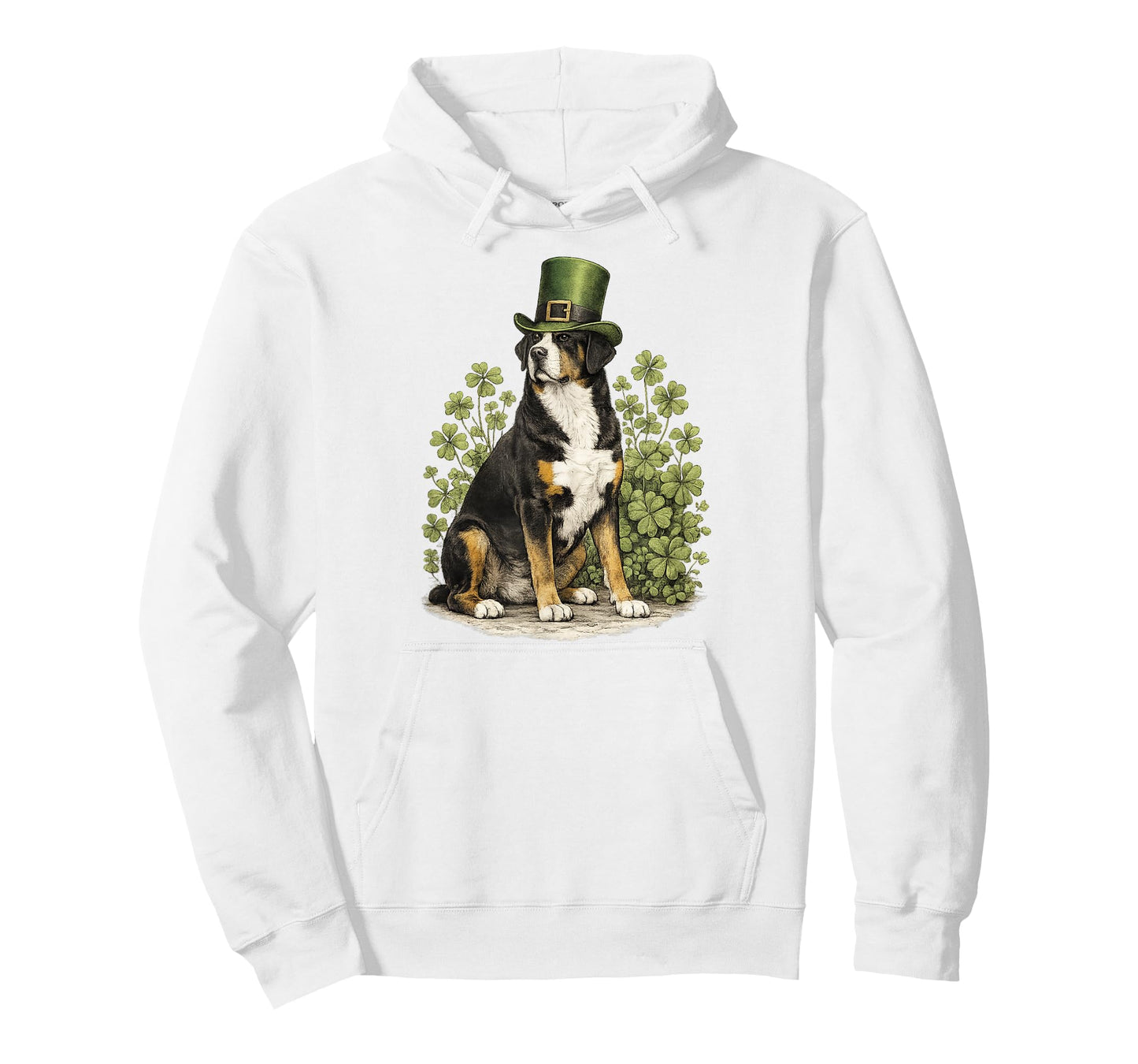 St. Patricks Day Greater Swiss Mountain Dog Lucky Swissy T-Shirt