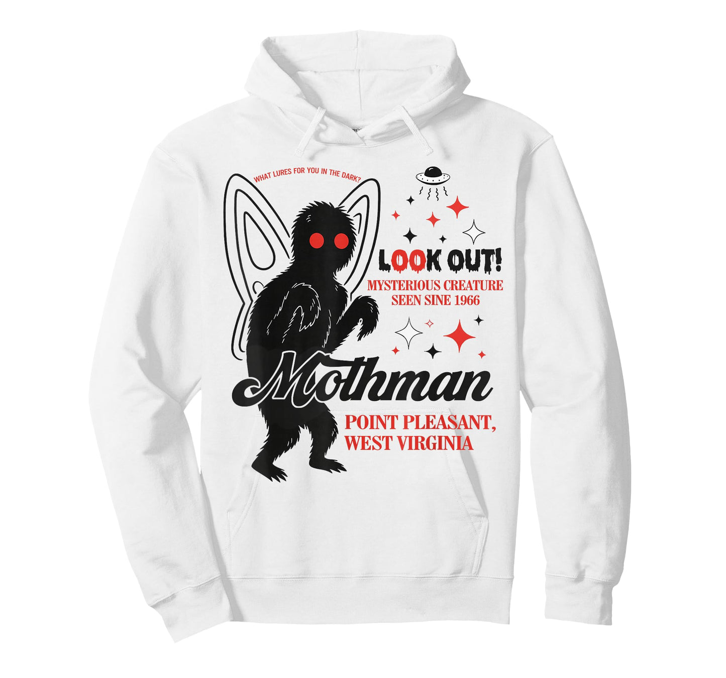 Mothman Cryptid Lover Folk Look Out Mothman Point Pleasant T-Shirt