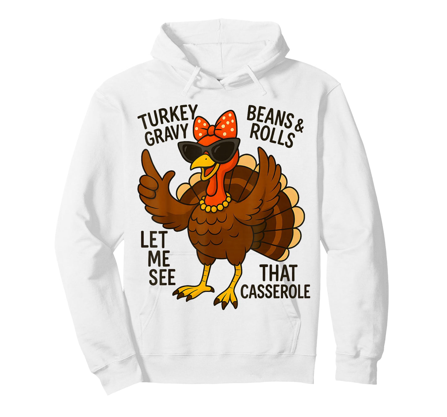 Turkey Gravy Beans and Rolls Casserole Funny Thanksgiving T-Shirt