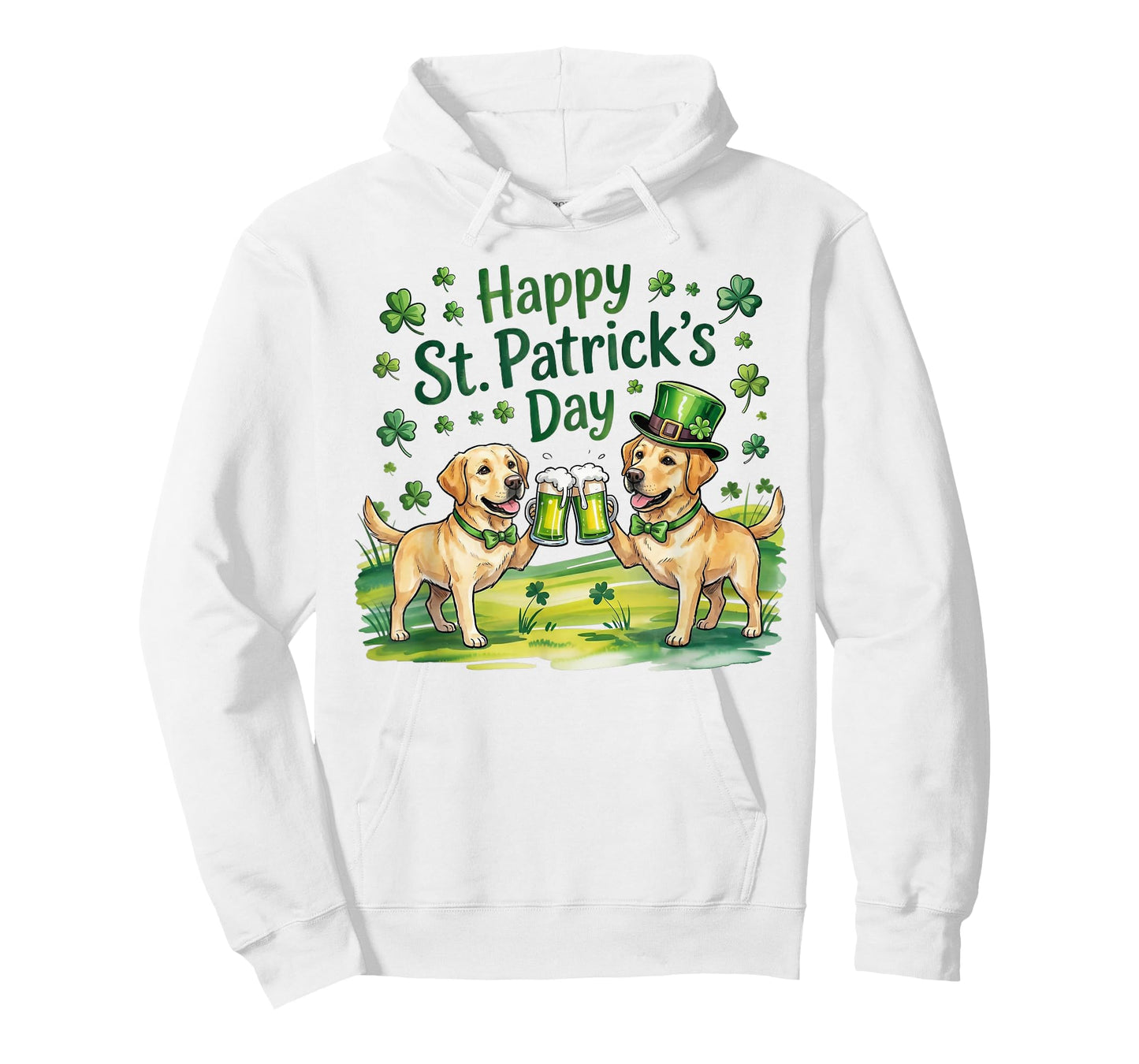 St Patrick’s Day Labradors Retriever Dog T-Shirt