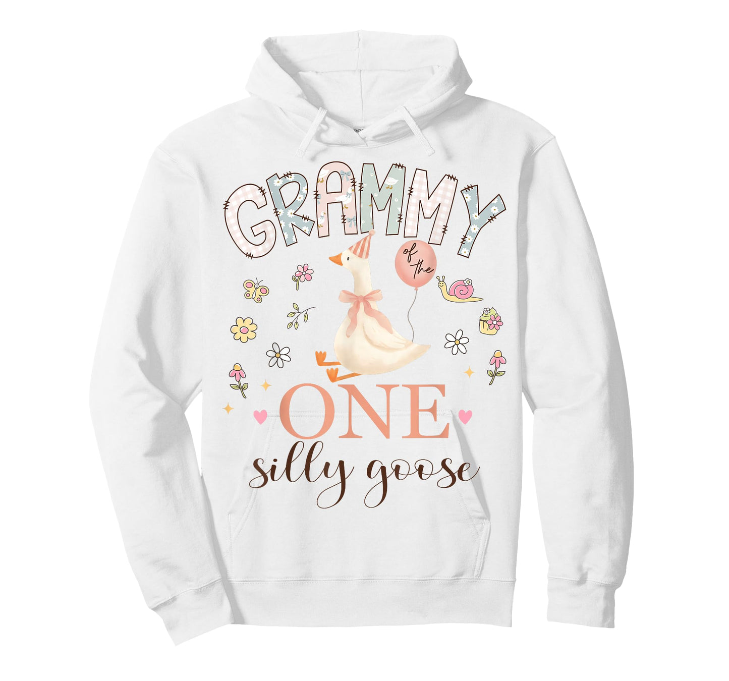 Grammy of The One Silly Goose 1st Birthday Girl Matching T-Shirt