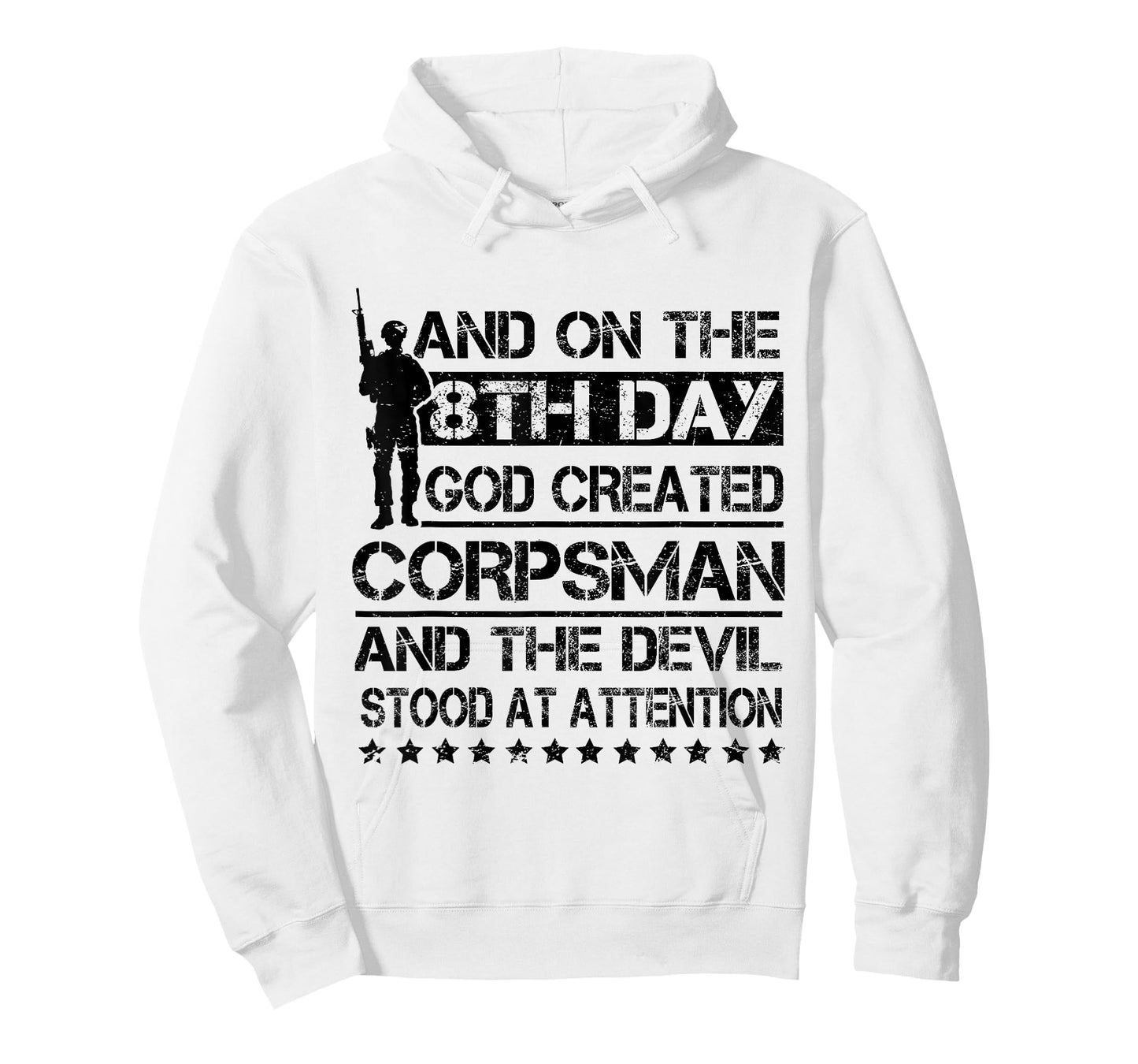 On 8th Day God Created Corpsman Proud US Military Veteran T-Shirt