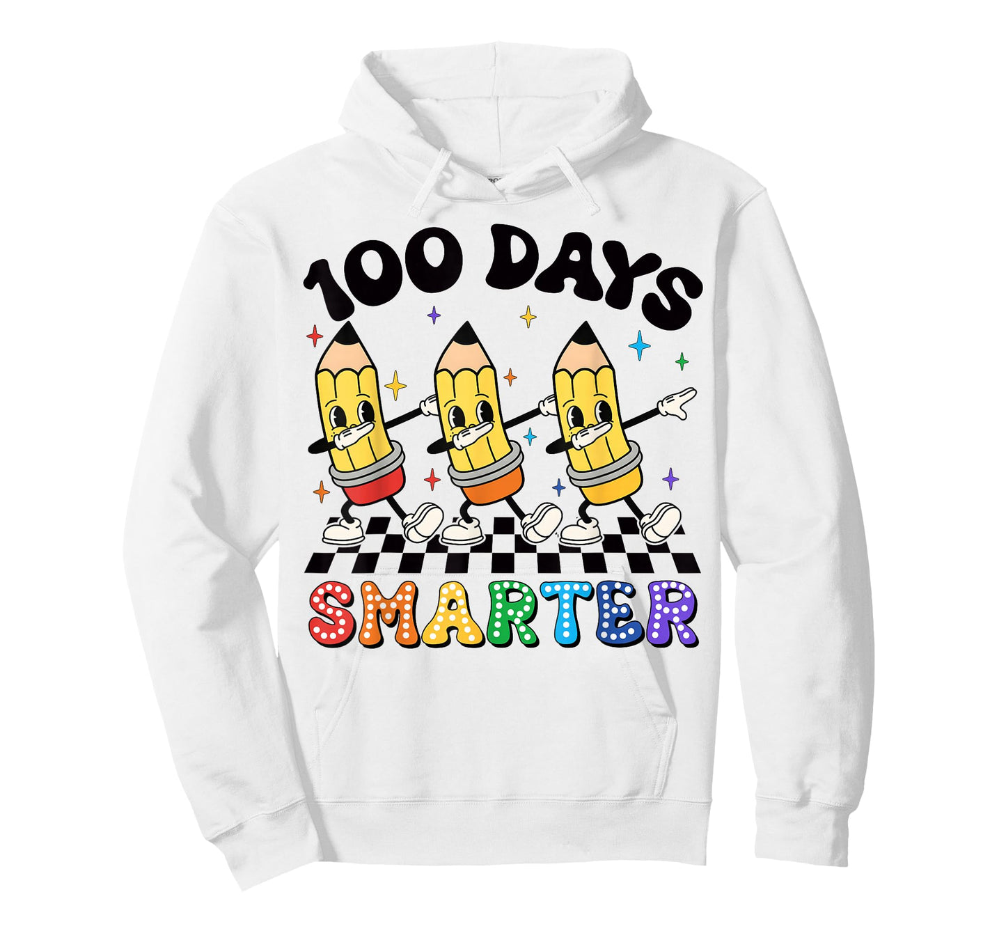 Groovy Dabbing Pencil 100 Days of School Boys Girls Teacher T-Shirt
