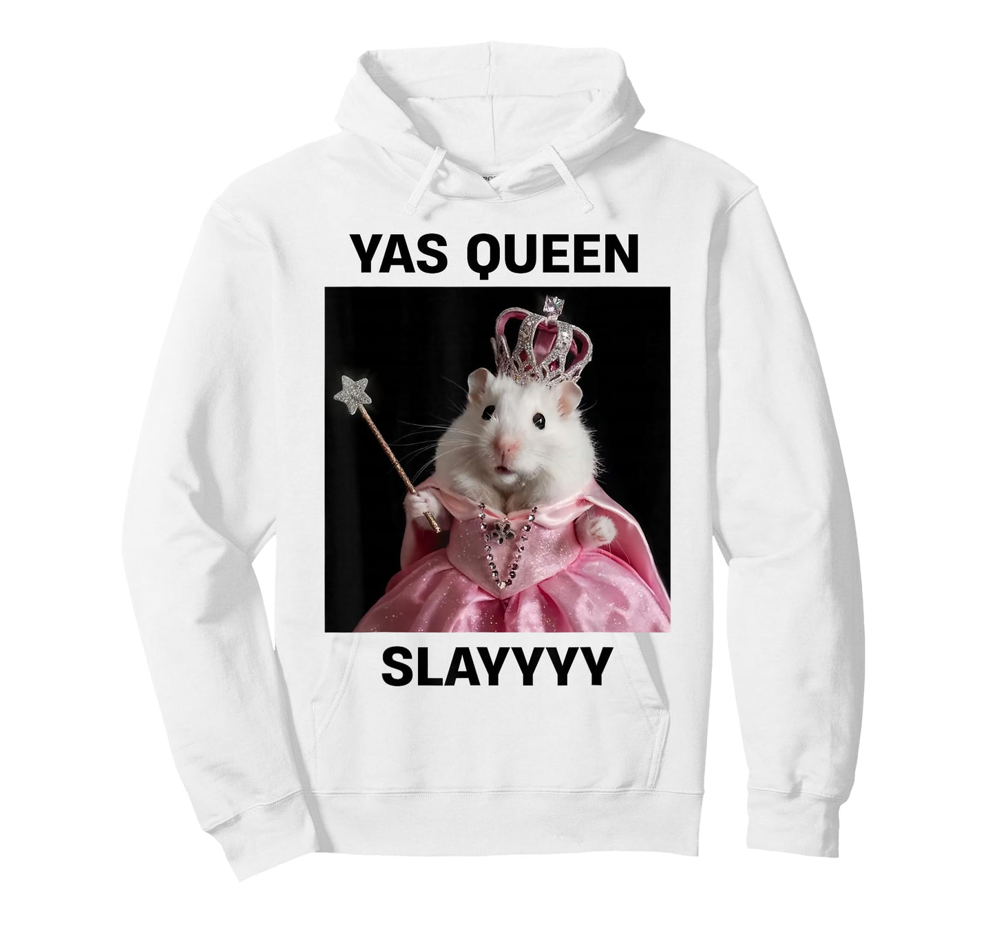 Yas Queen Slay Rat Meme Women Girls Slay Queen T-Shirt