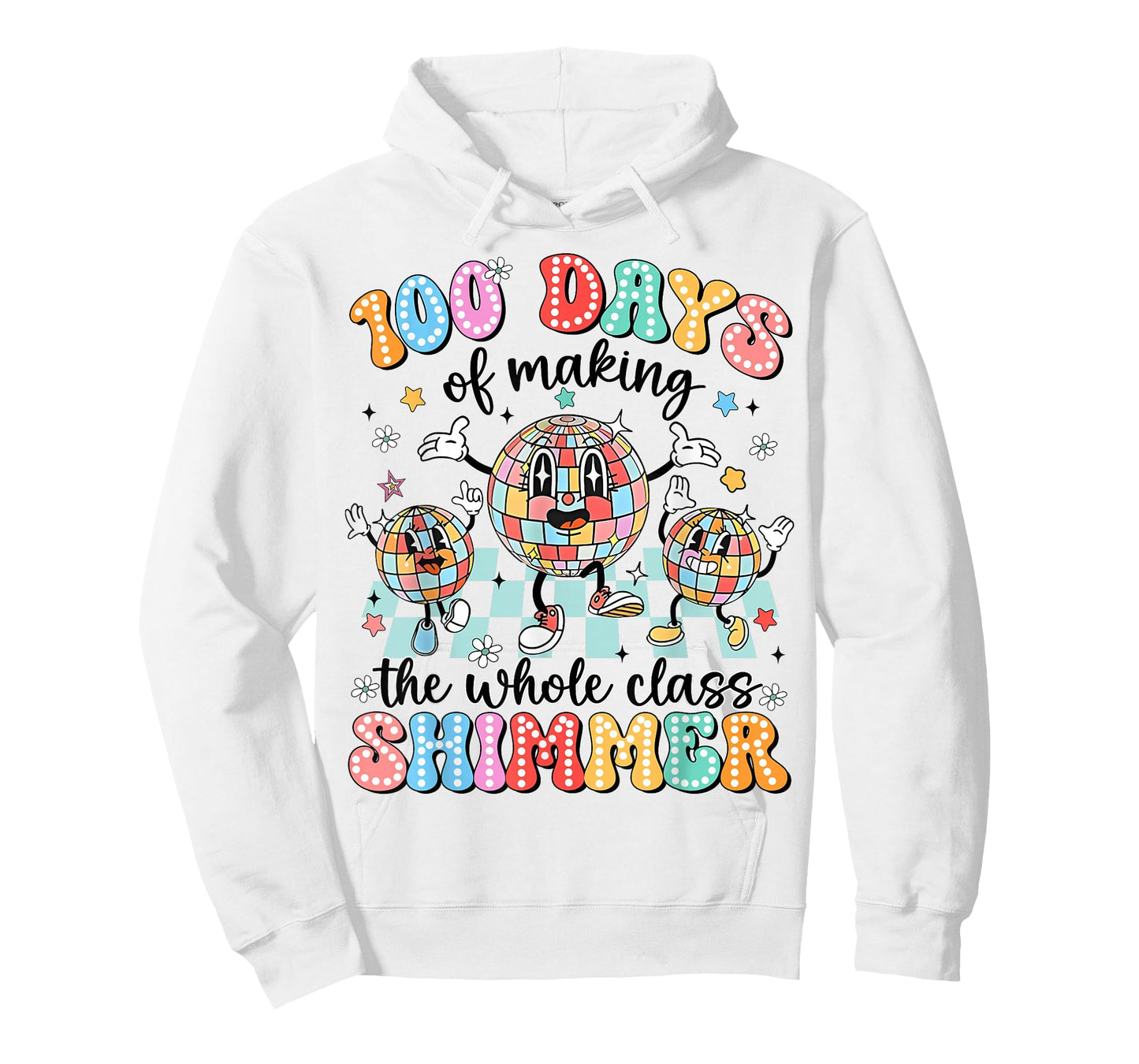 100 Day of School Class Shimmer Funny 100th Day Gift Teacher T-Shirt