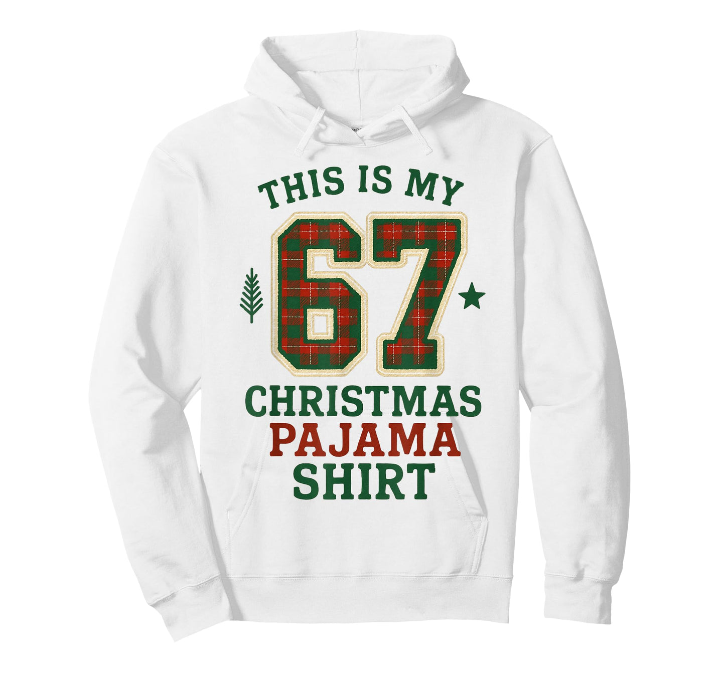 Funny Six Seven 67 Meme 6 7 Holiday Christmas Pajamas Kids T-Shirt