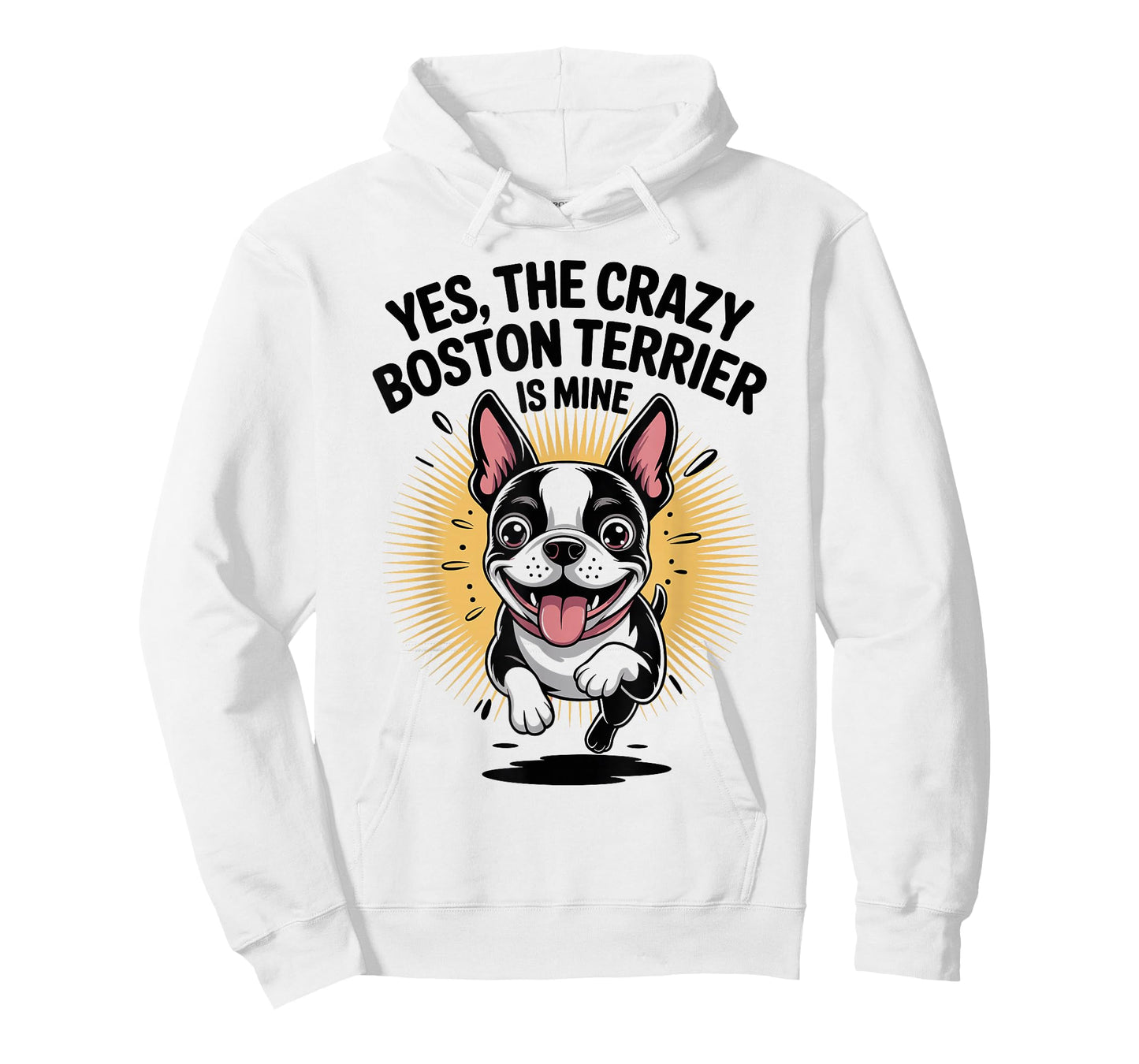 Cute Dog Breed Pet Lover Owner Cartoon Funny Boston Terrier T-Shirt