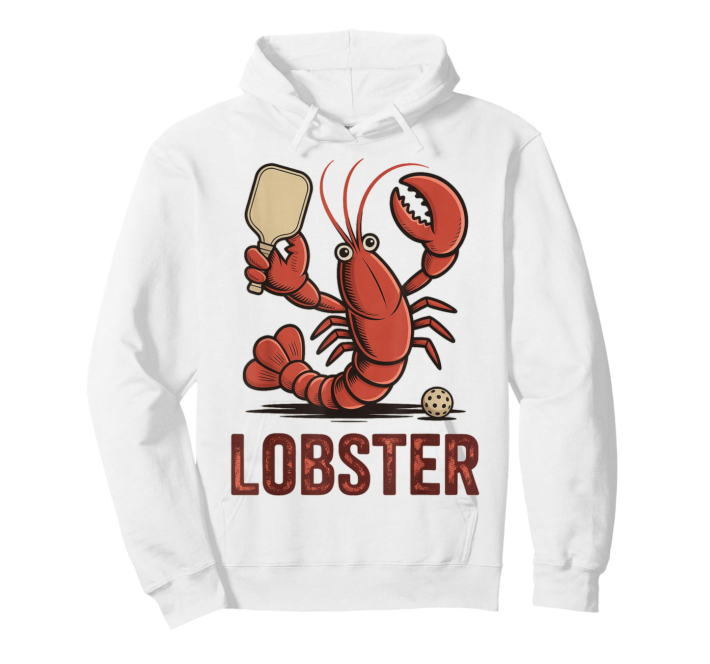 Funny Pickleball Player Lob Shot Humor Lobster T-Shirt