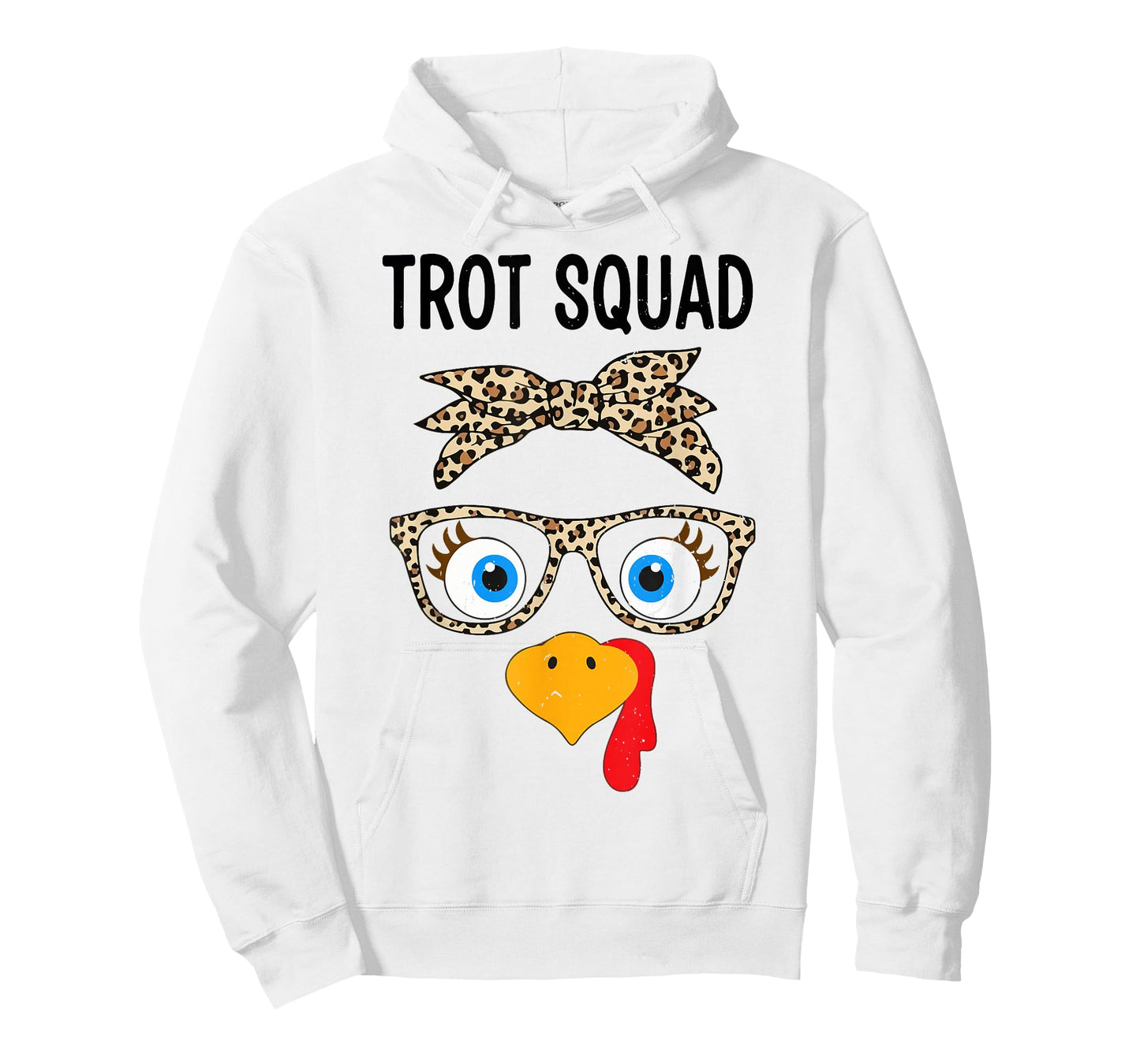 Thanksgiving Running Print Leopard Turkey Trot Squad 2025 T-Shirt