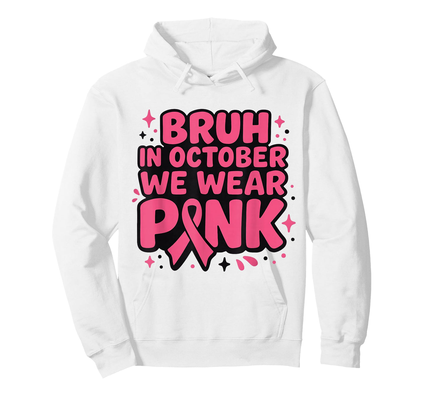 Breast Cancer Toddlers Kid Boys Girl in October We Wear Pink T-Shirt
