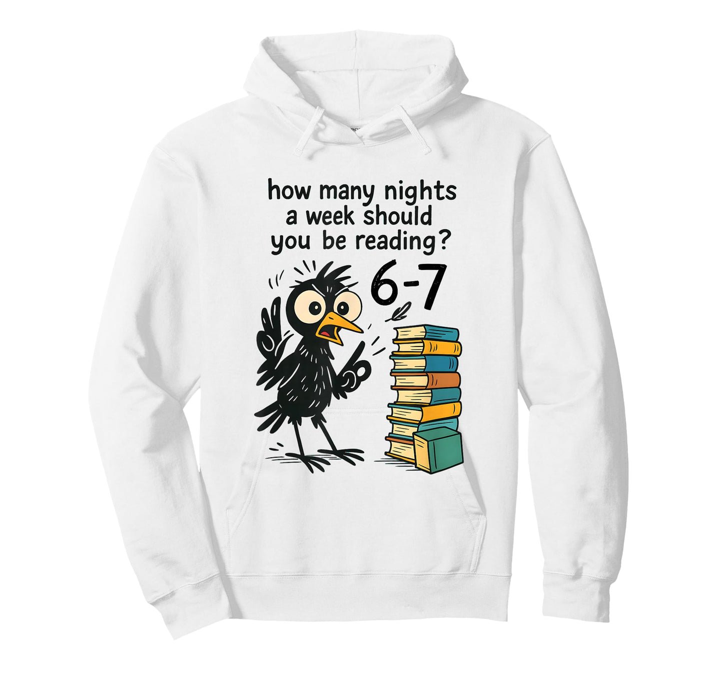 Funny Bookworm 6 7 Meme Design | Reading Nights Humor T-Shirt