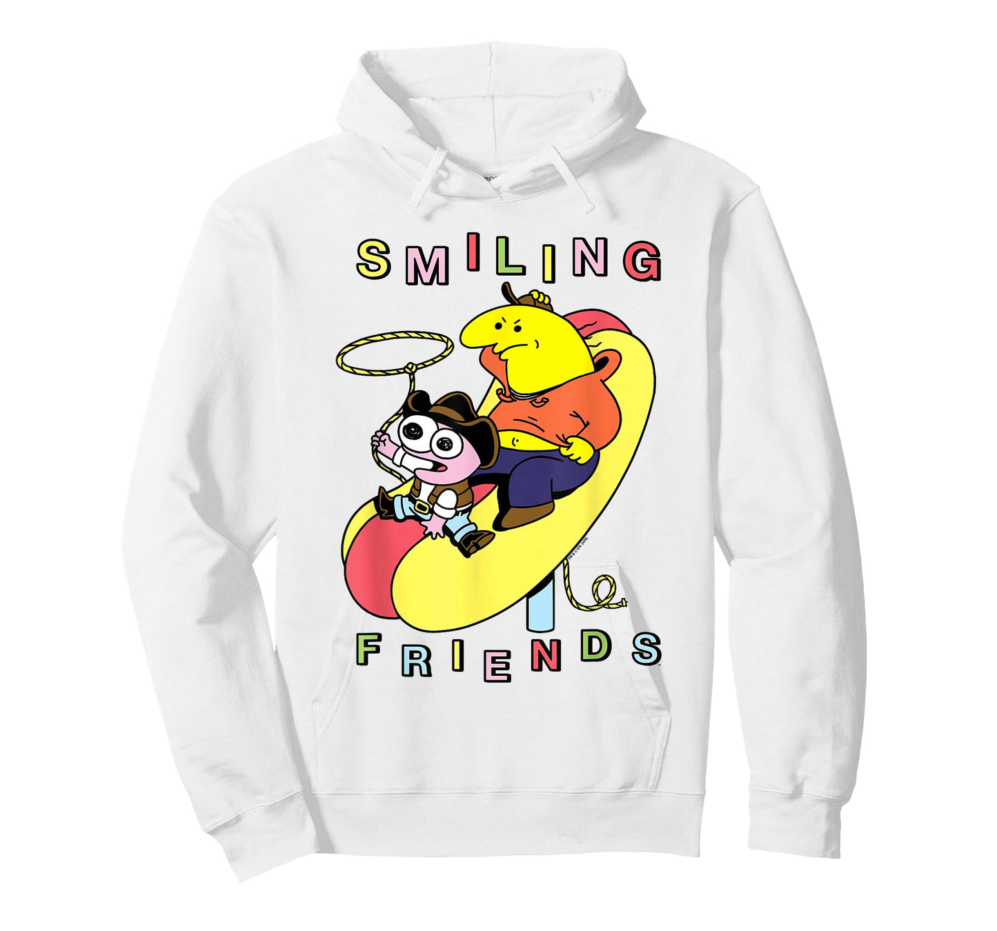 Smiling Friends Hot Dog Rodeo Western Funny Cartoon T-Shirt