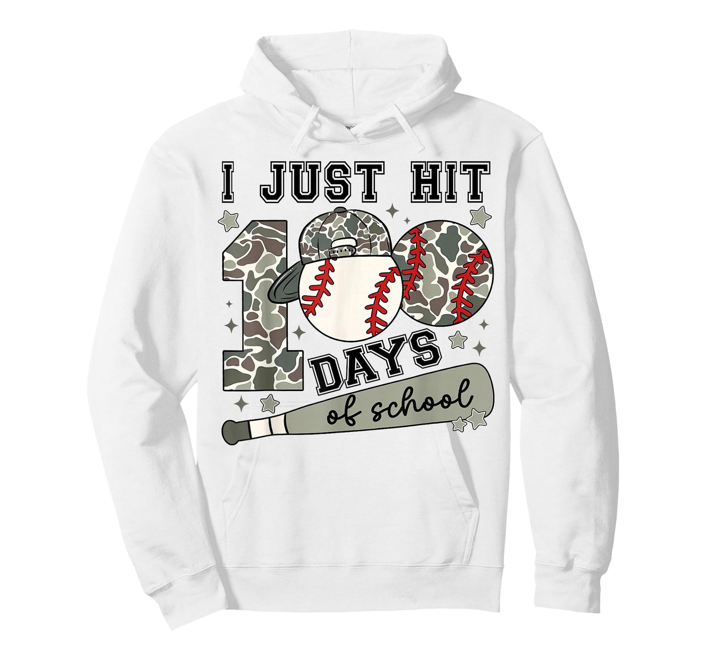 I Just Hit 100 Days of School Teacher Baseball Boys Kids T-Shirt