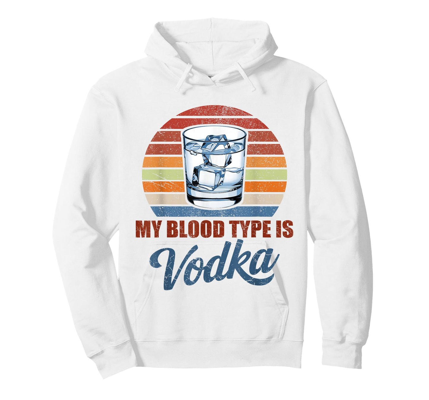 My Blood Type is Vodka Funny Sarcastic Vodka Lovers Drinking T-Shirt