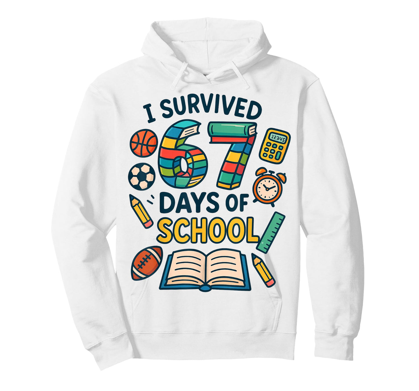 Funny School Six Seven Meme Student Teacher Joke 67 Days T-Shirt