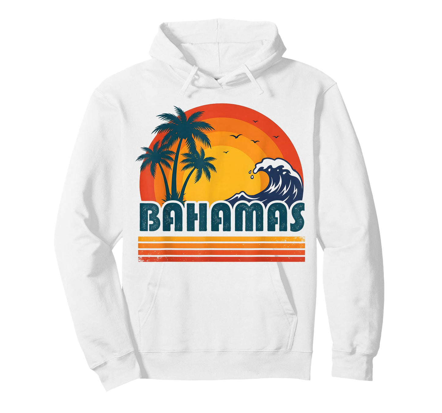 Retro Bahamas Beach Summer Vacation Sunset 70s 80s Palm Tree T-Shirt