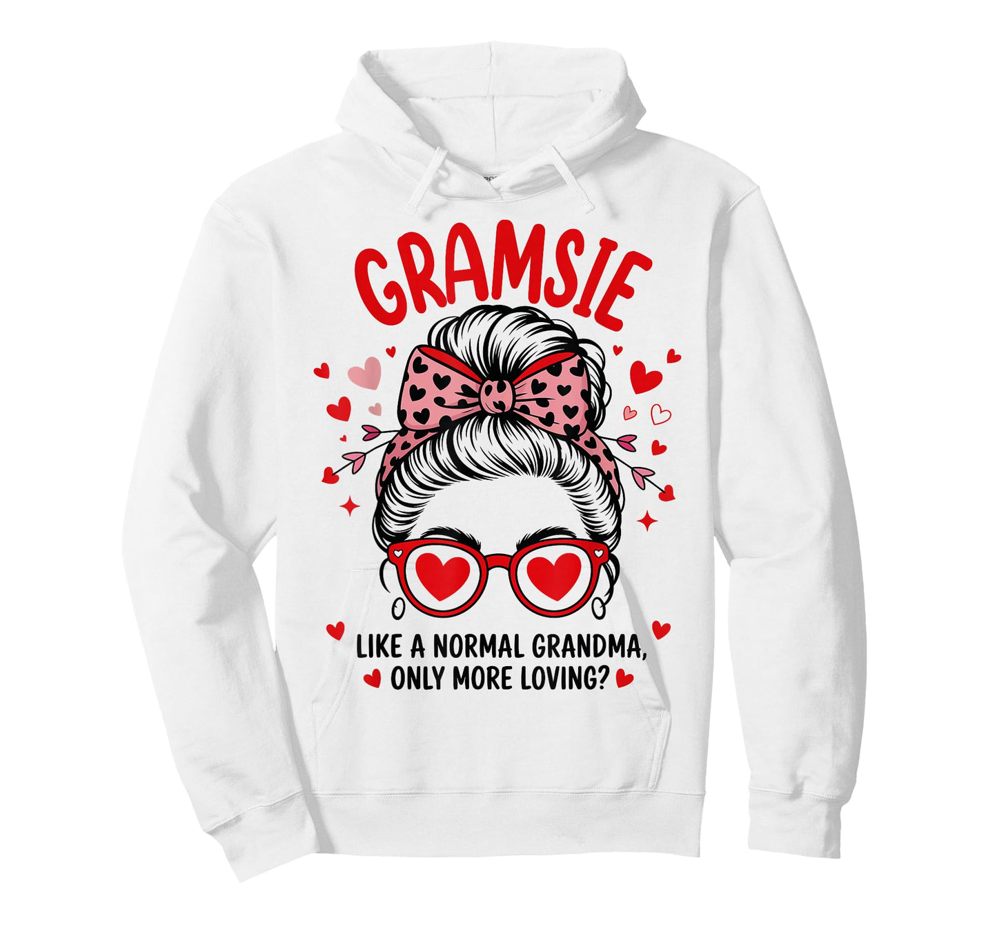 GRAMSIE Valentine Quote for Loving Grandma with Cute Bow T-Shirt