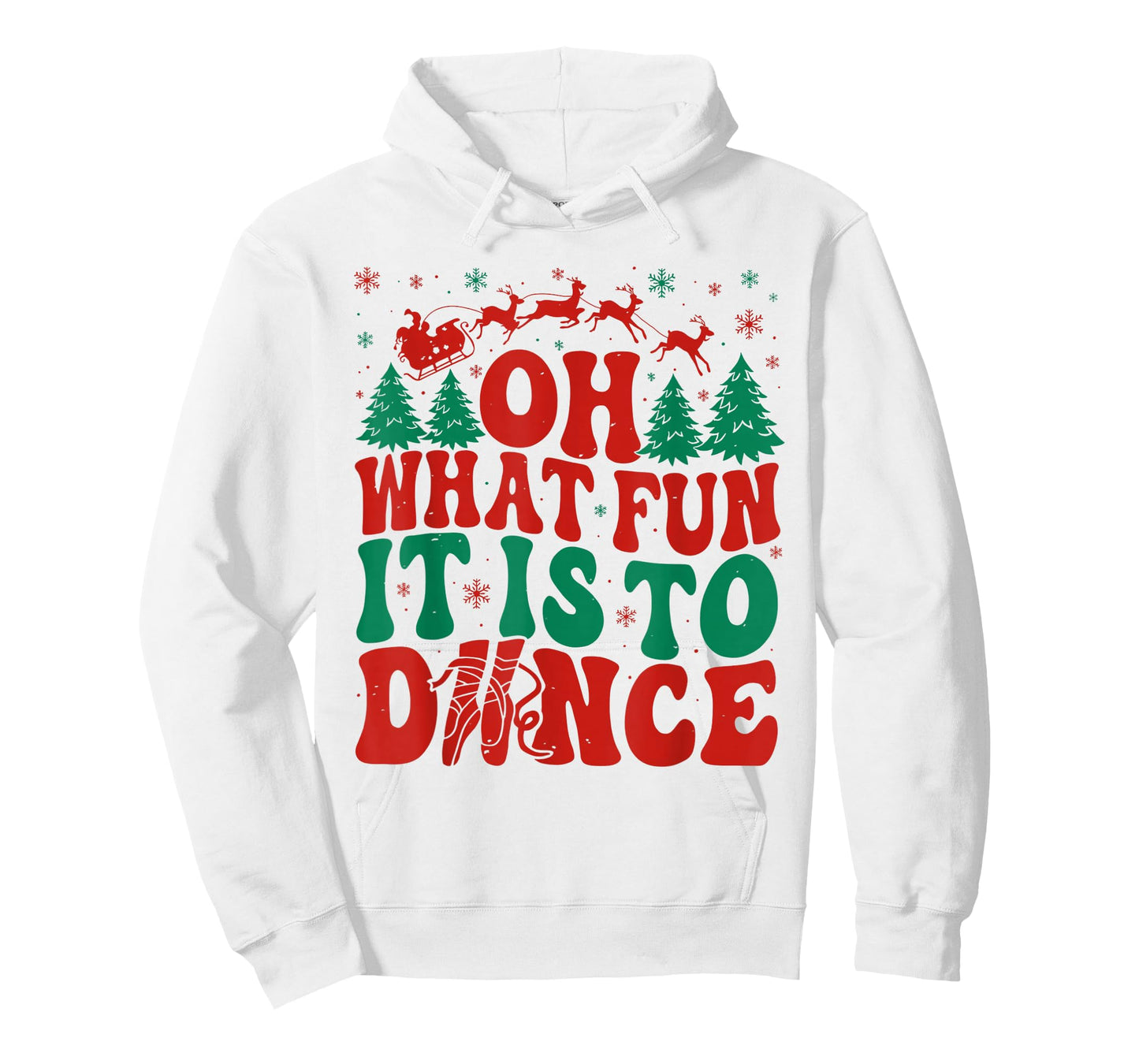 Oh What Fun It is to Dance Funny Ballet Dancer Christmas T-Shirt
