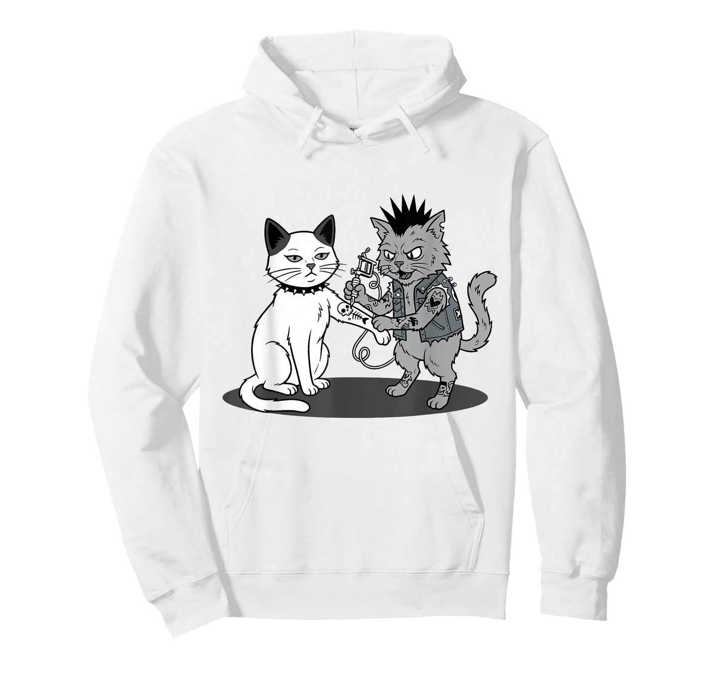 Cat Tattooing Cat Funny Meme Inked Kitty Humor Tattoo Artist T-Shirt