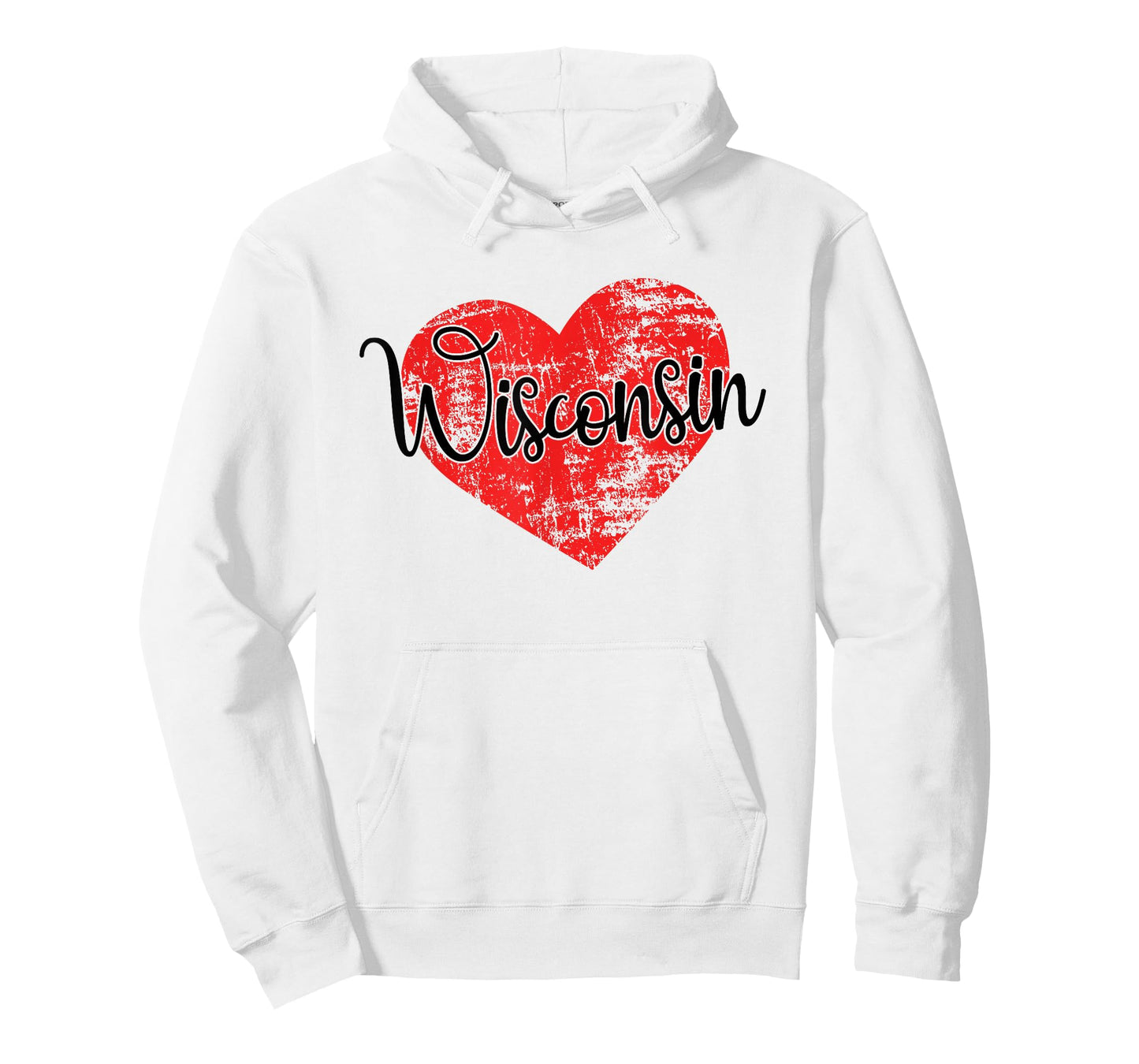 Wisconsin Love Cool Grunge Heart State Love Wisconsin Pride T-Shirt