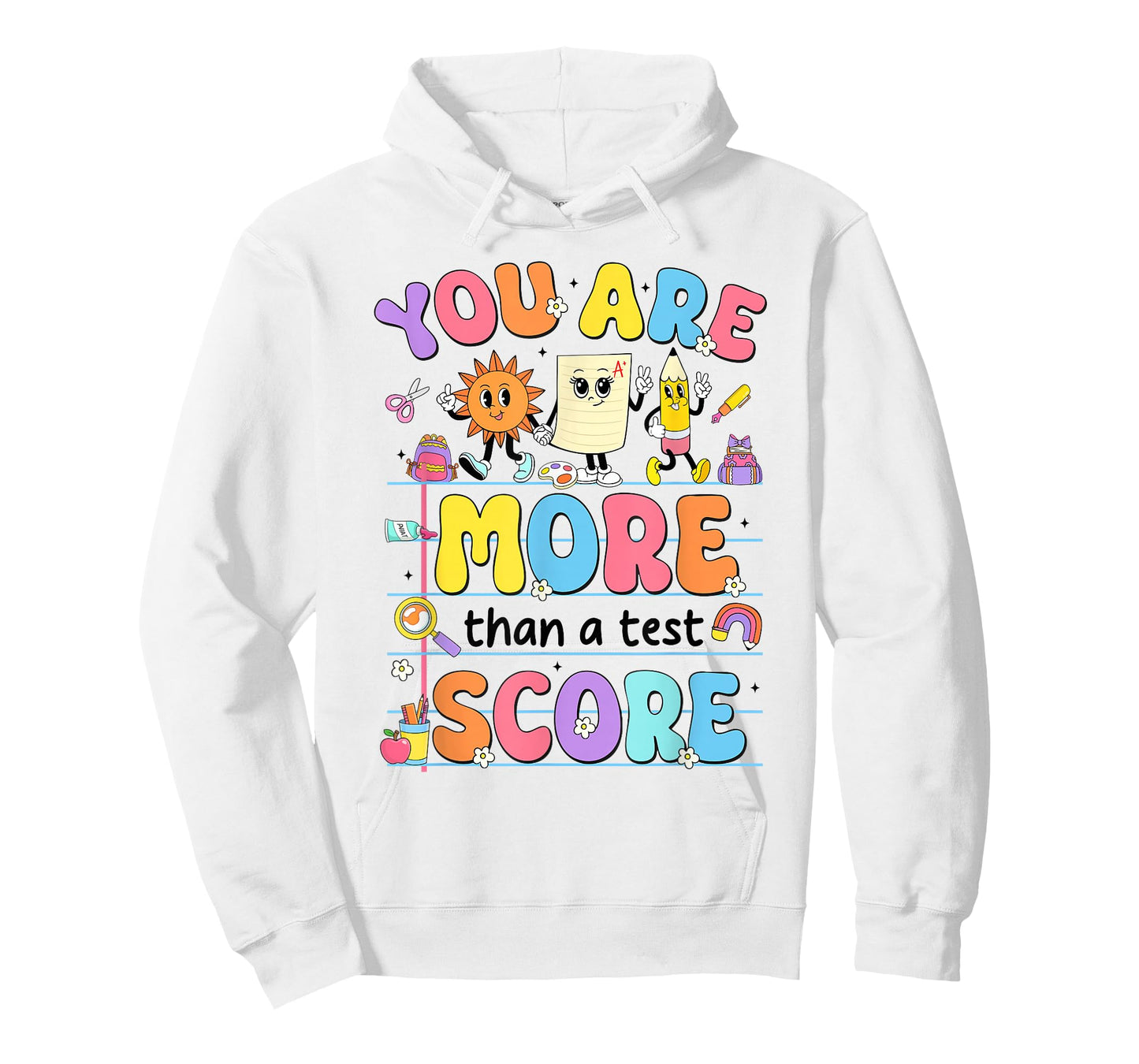 Groovy Testing Day Teacher You are More Than A Test Score T-Shirt