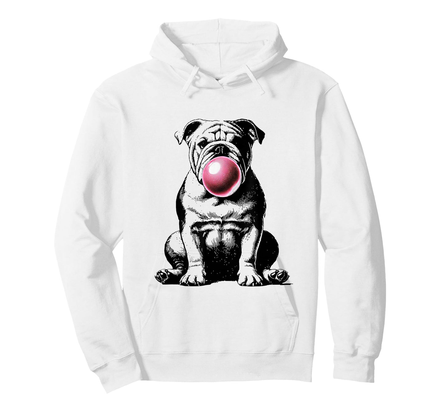 English Bulldog Bubble Gum Vintage Funny Dog Mom Pet Dad T-Shirt