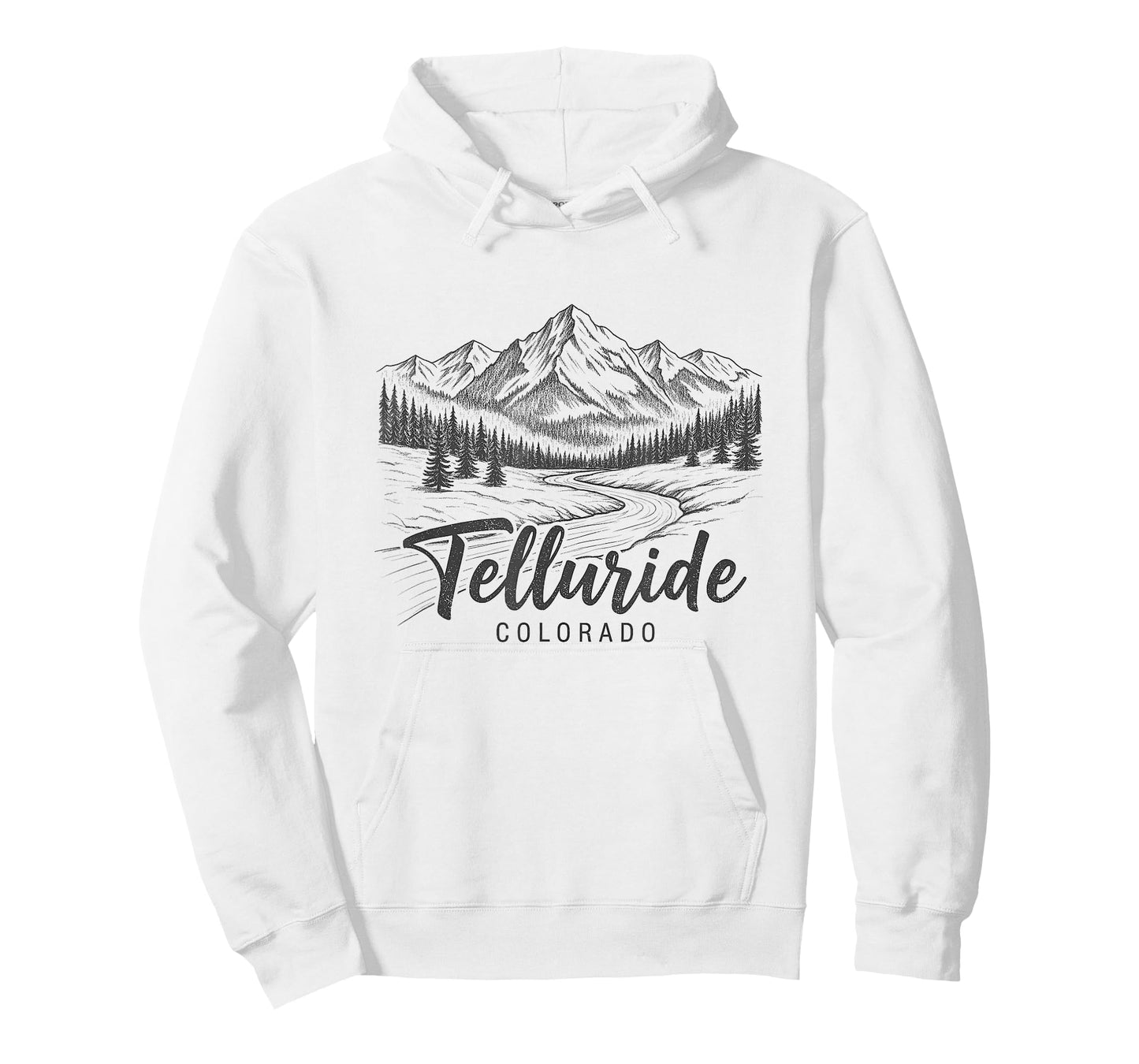 Telluride Colorado Sketch Art Design T-Shirt