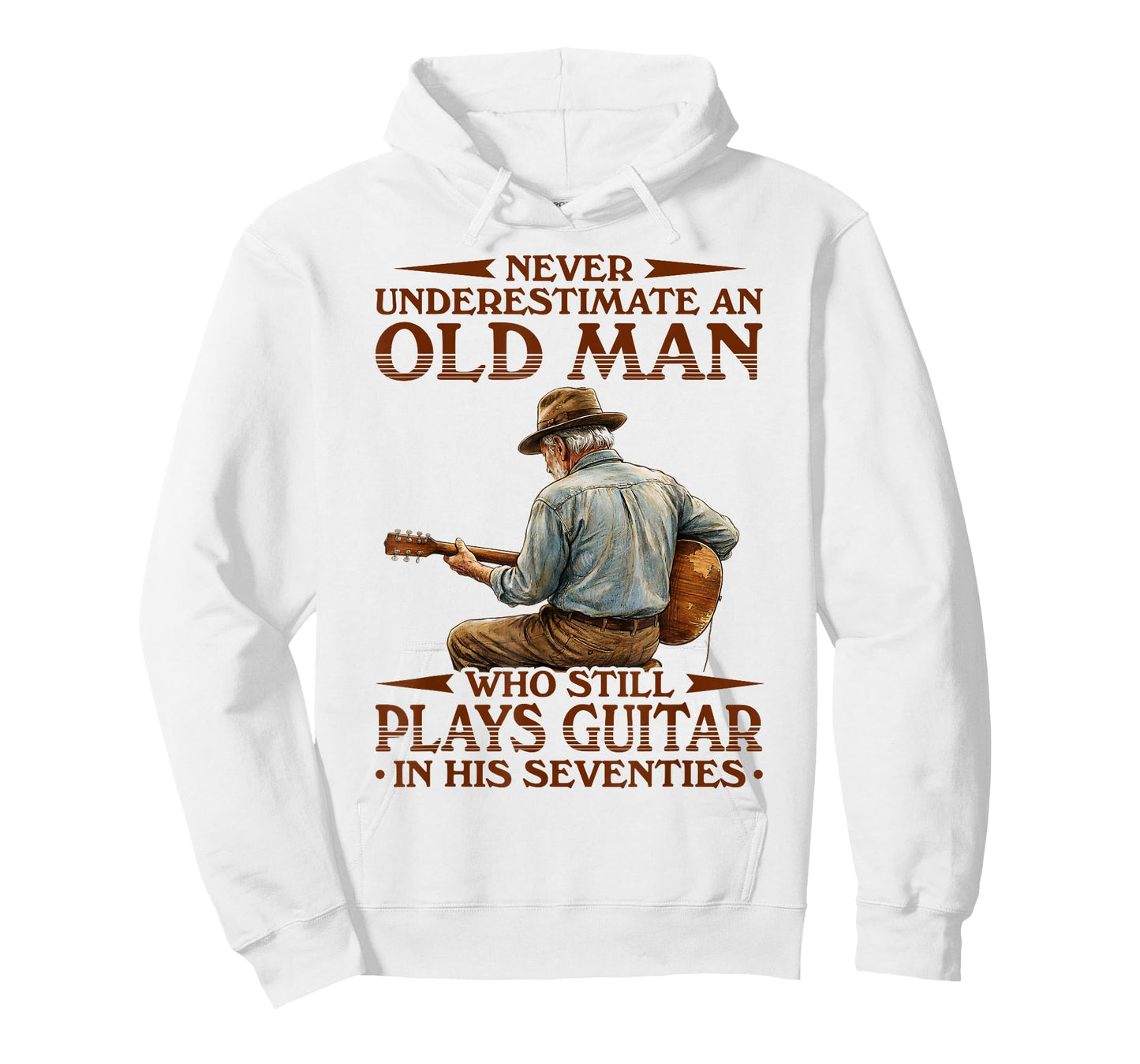 Never Underestimate an Old Man Who Plays Guitar in His 70s T-Shirt