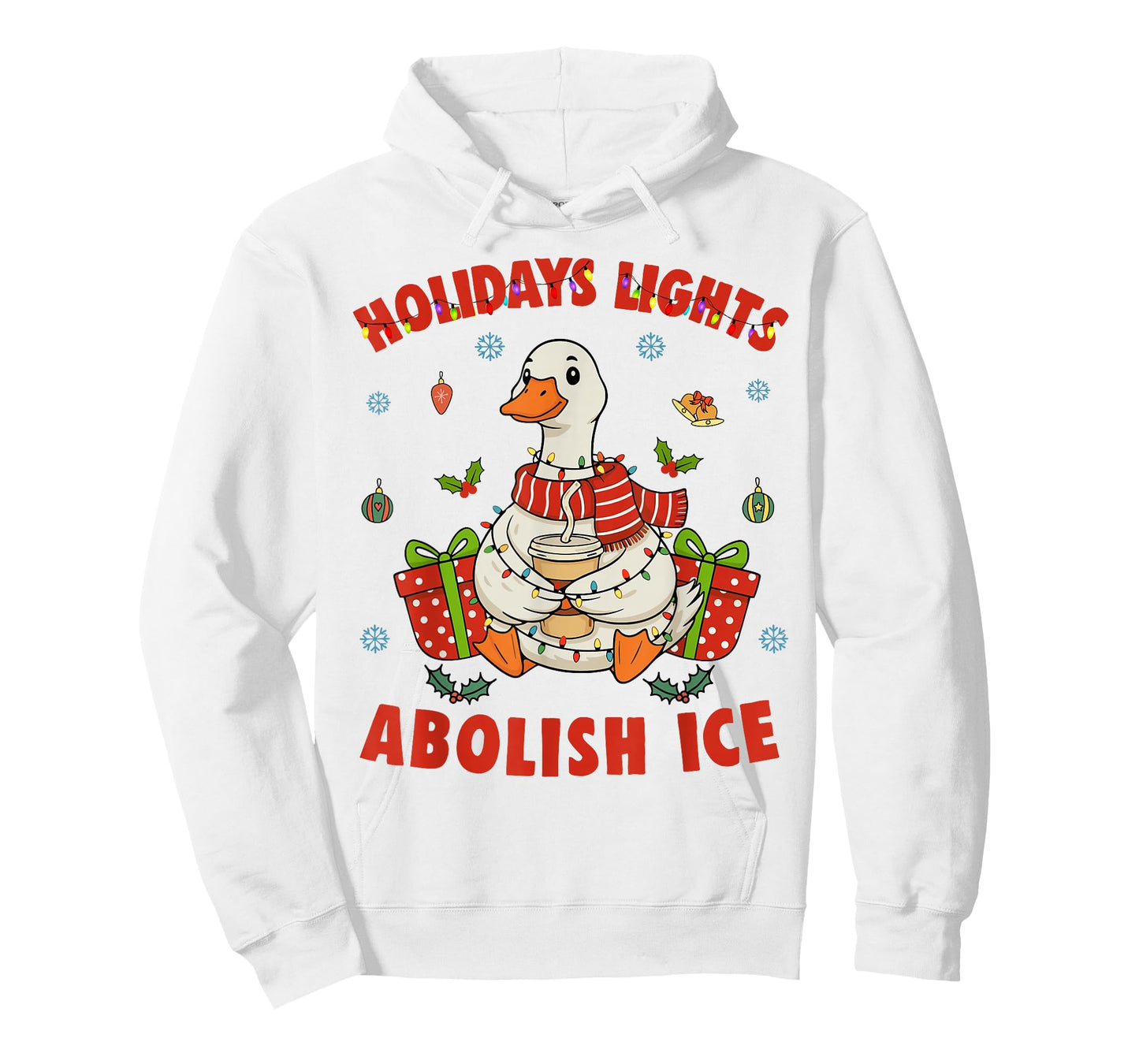 Holidays Lights Ice Silly Goose Christmas Winter Holiday T-Shirt