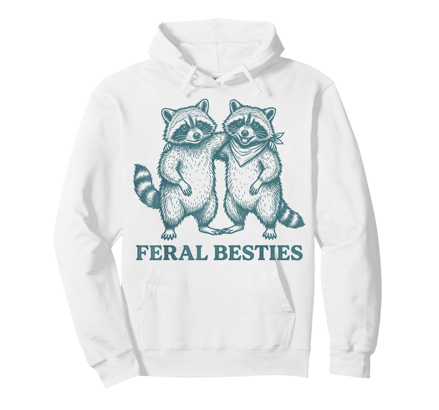 Feral Funny Bestie 2 Best Friend Matching BFF Birthday T-Shirt