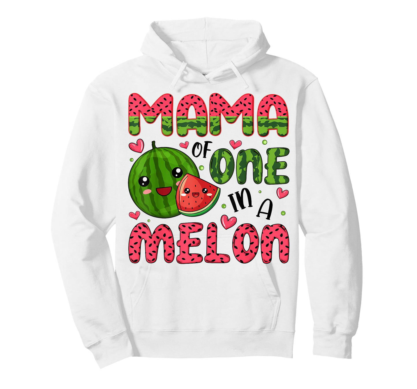 Mama of One in A Melon 1St Birthday Watermelon Party T-Shirt