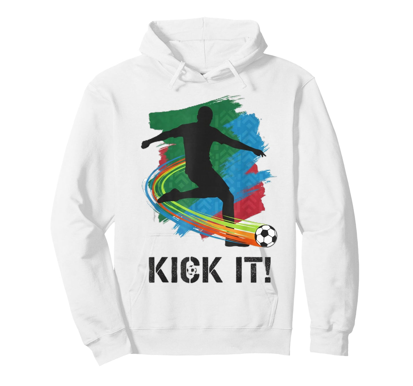 Kick It Soccer Player Silhouette Graphic Tee for Fans T-Shirt