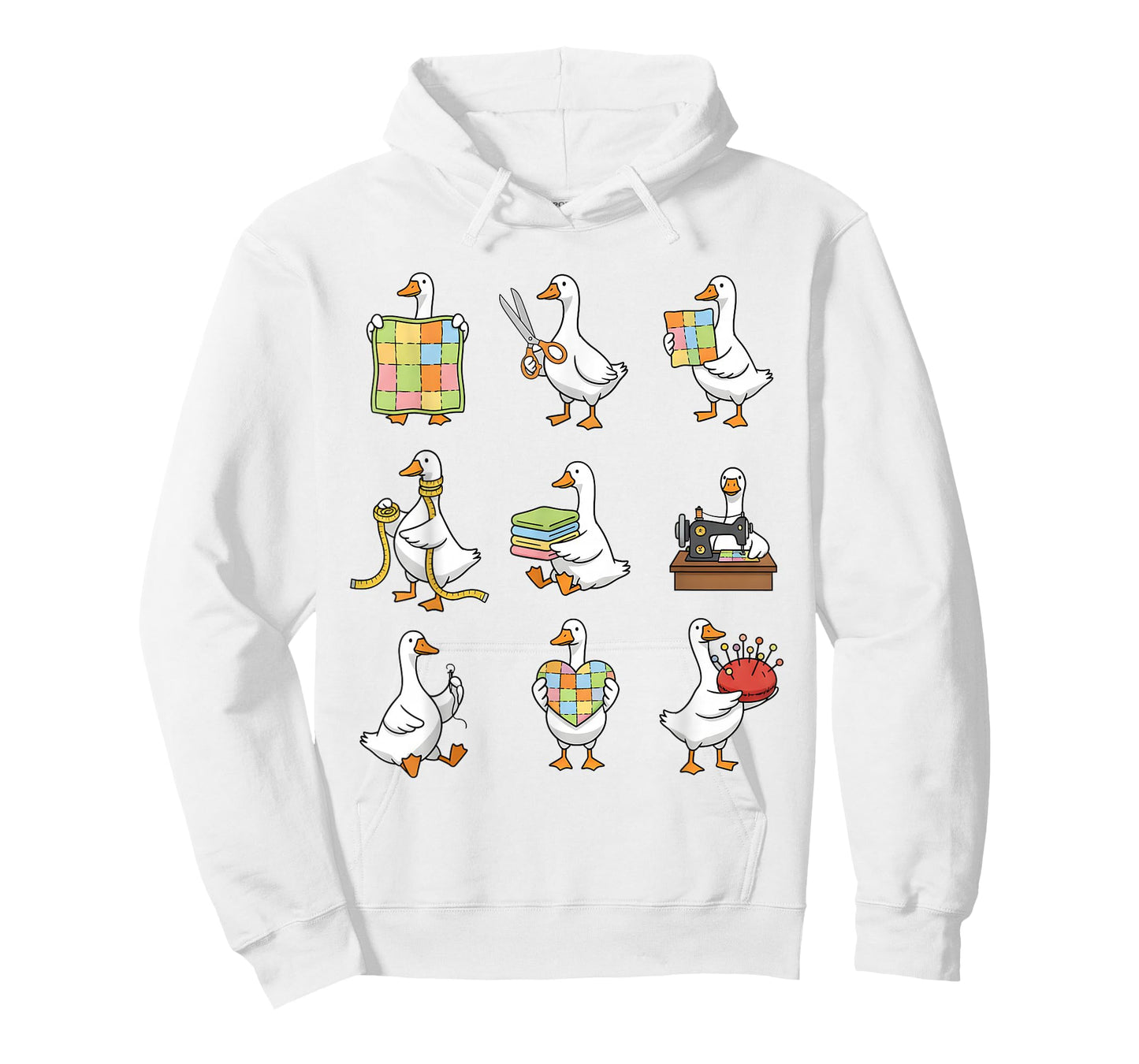 Quilting Lover Quilter Sewing Machine Patchwork Silly Goose T-Shirt